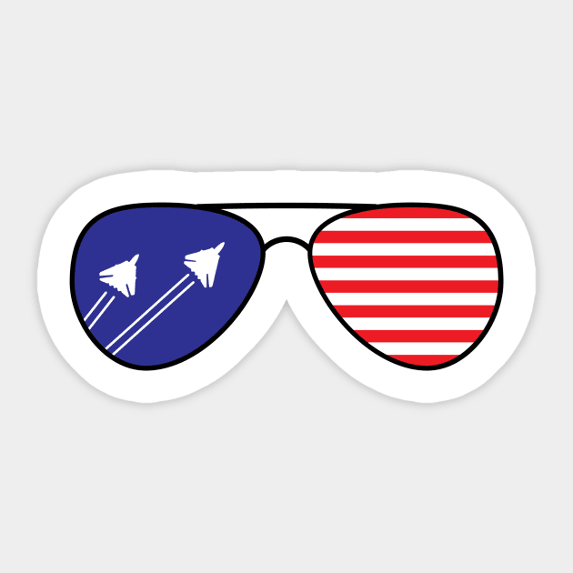 USA Aviators Sticker by SchaubDesign